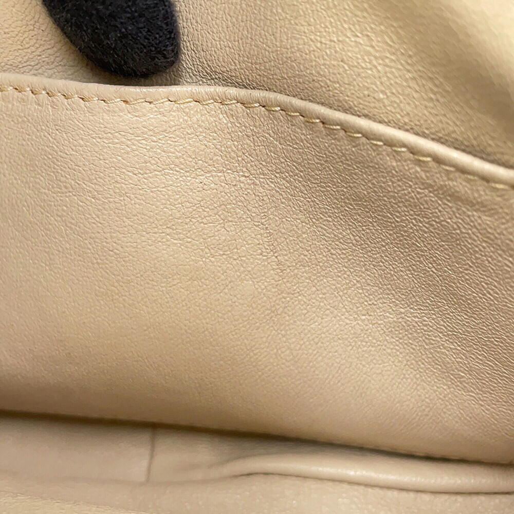 CHANEL Cream Leather Logo Shoulder Bag - Picture 9 of 16